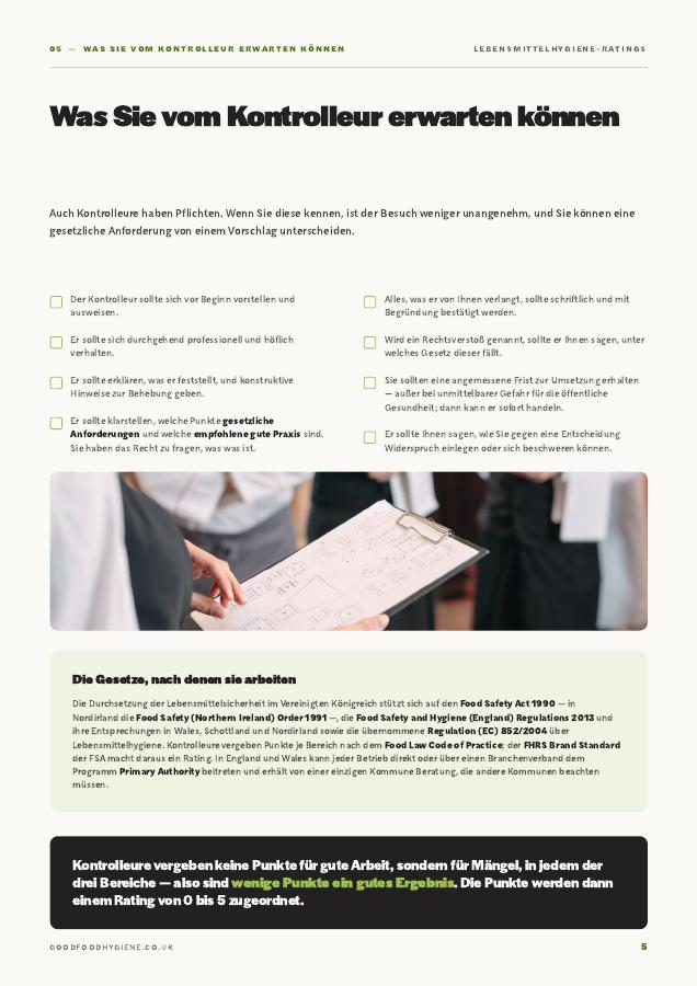 Guide page: what to expect from the officer