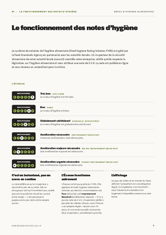Guide page: how food hygiene ratings work