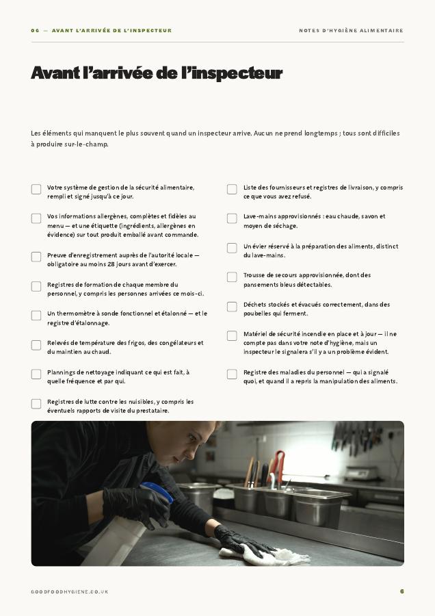 Guide page: before the officer arrives