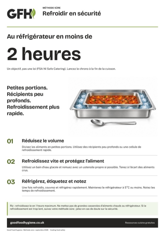 Refroidir en sécurité