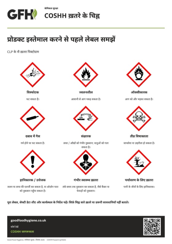 COSHH ख़तरे के चिह्न