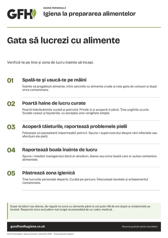 Igiena la prepararea alimentelor