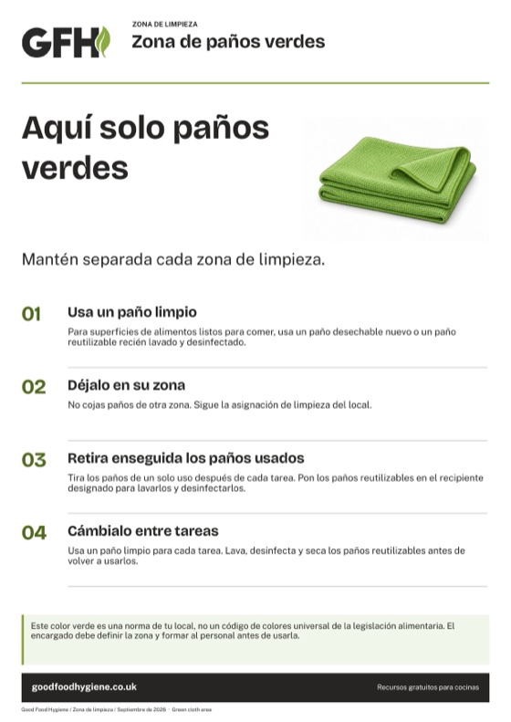 Zona de paños verdes