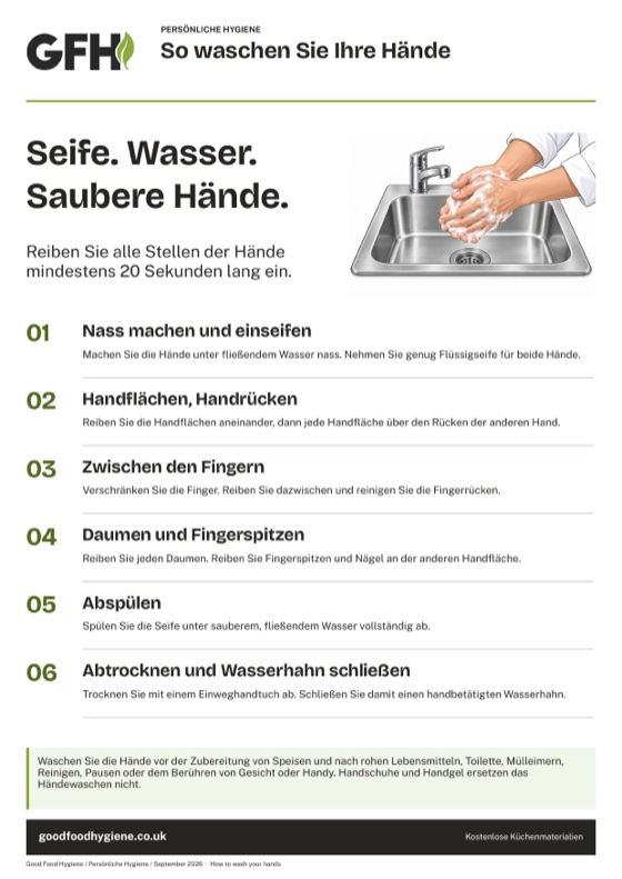 So waschen Sie Ihre Hände
