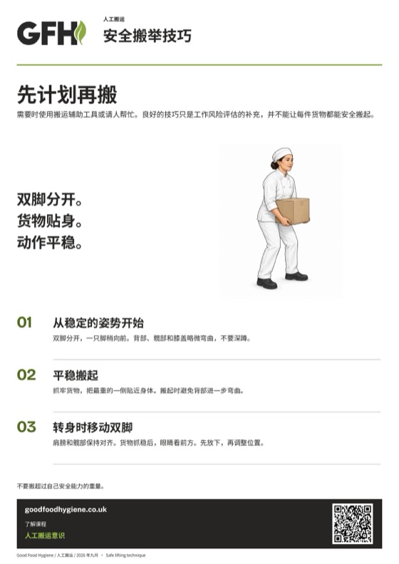 安全搬举技巧