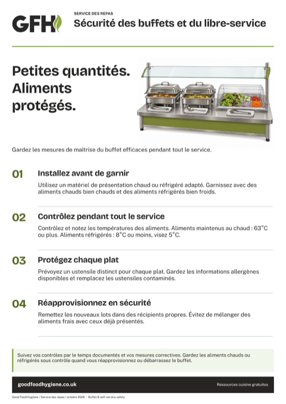 Sécurité des buffets et du libre-service
