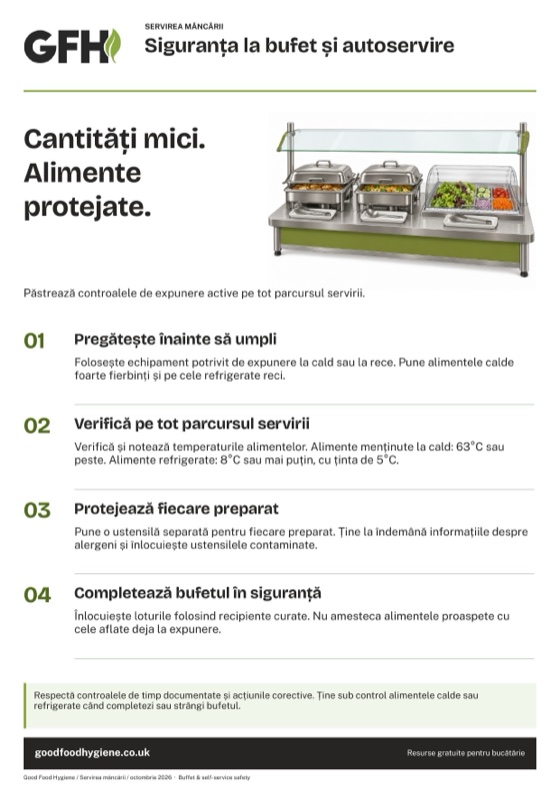 Siguranța la bufet și autoservire