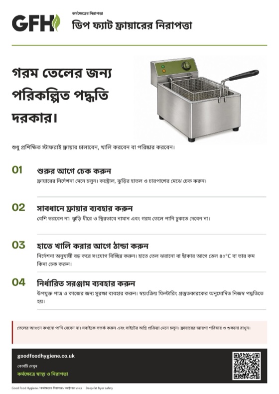 ডিপ ফ্যাট ফ্রায়ারের নিরাপত্তা