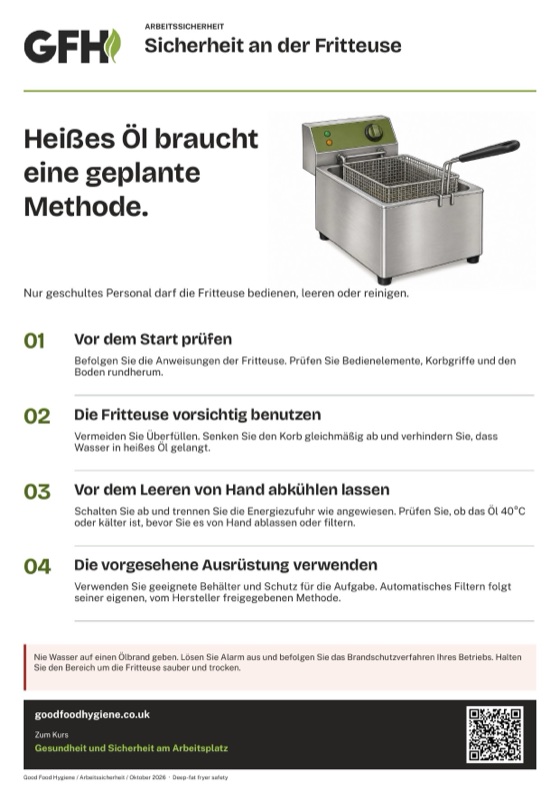 Sicherheit an der Fritteuse