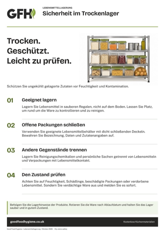 Sicherheit im Trockenlager