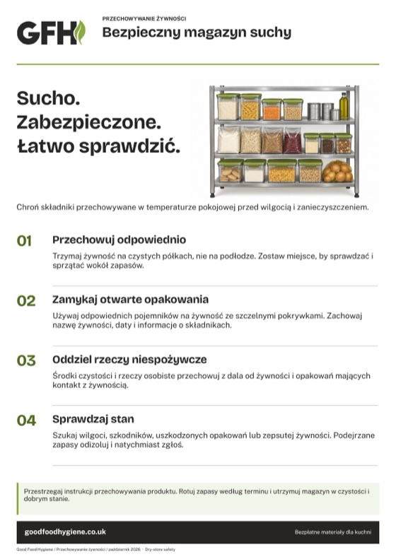 Bezpieczny magazyn suchy