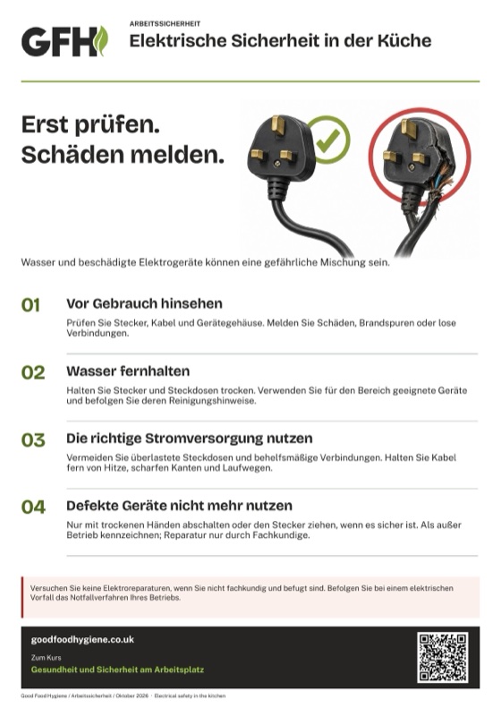 Elektrische Sicherheit in der Küche