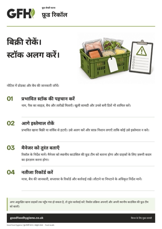 फ़ूड रिकॉल
