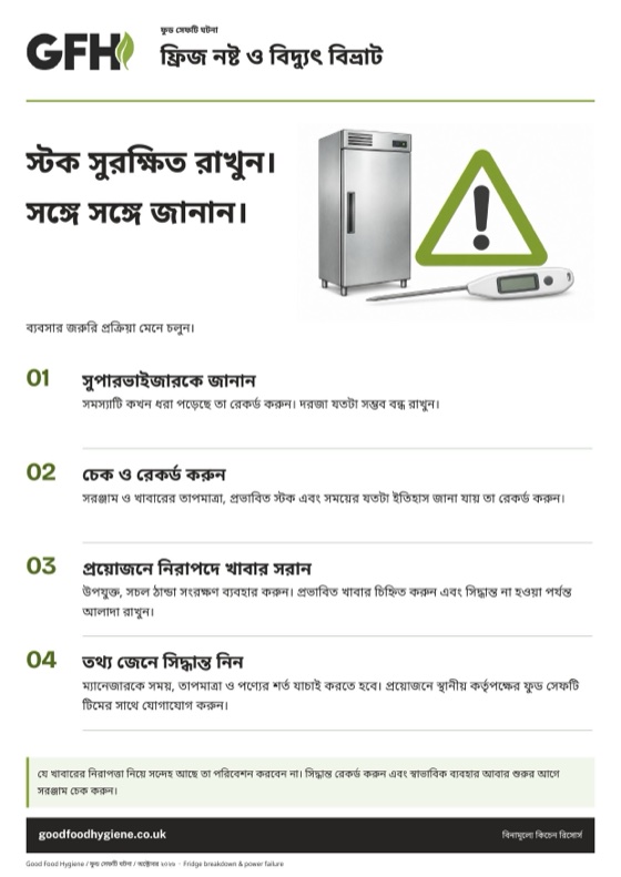 ফ্রিজ নষ্ট ও বিদ্যুৎ বিভ্রাট