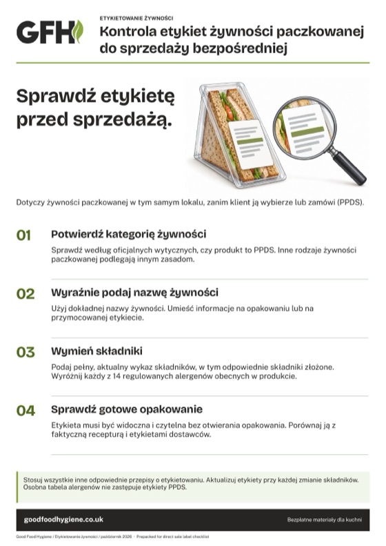 Kontrola etykiet PPDS