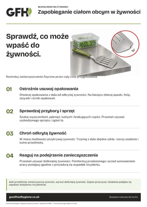 Zapobieganie ciałom obcym