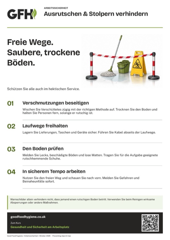 Ausrutschen & Stolpern verhindern